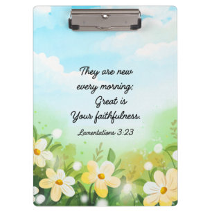Anträge 3:23 Gelber Frühling Christlich Klemmbrett
