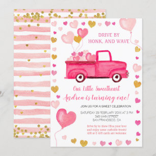 Antrieb durch Valentine Baby Shooter Einladung