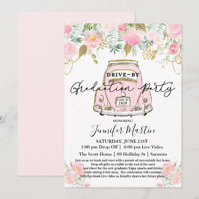 Antrieb durch virtuelle Einladung der Graduierungs (Vorne/Hinten)