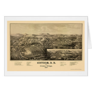 Antrim, carte panoramique de NH - 1887