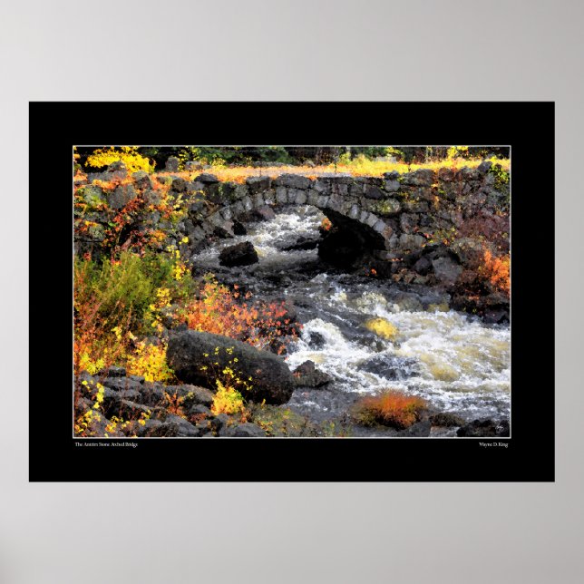Antrim Stone Arch Bridge - New Hampshire Poster (Vorne)