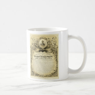 Antrittsrede von Abraham Lincoln am 4. März 1865 Kaffeetasse