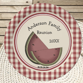 Ants and Watermelon Picnic Pappteller