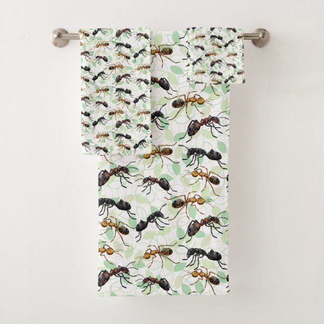 Ants Insects beugt Creepy Crawly Creatures Badhandtuch Set (Insitu)