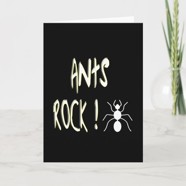 Ants Rock ! Carte Greeting (Devant)