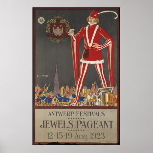 Antwerp Vintage Travel Poster und Retro Prints