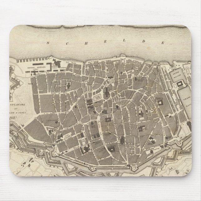 Antwerpen, Belgien Mousepad (Vorne)
