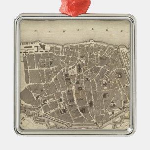 Antwerpen, Belgien Silbernes Ornament