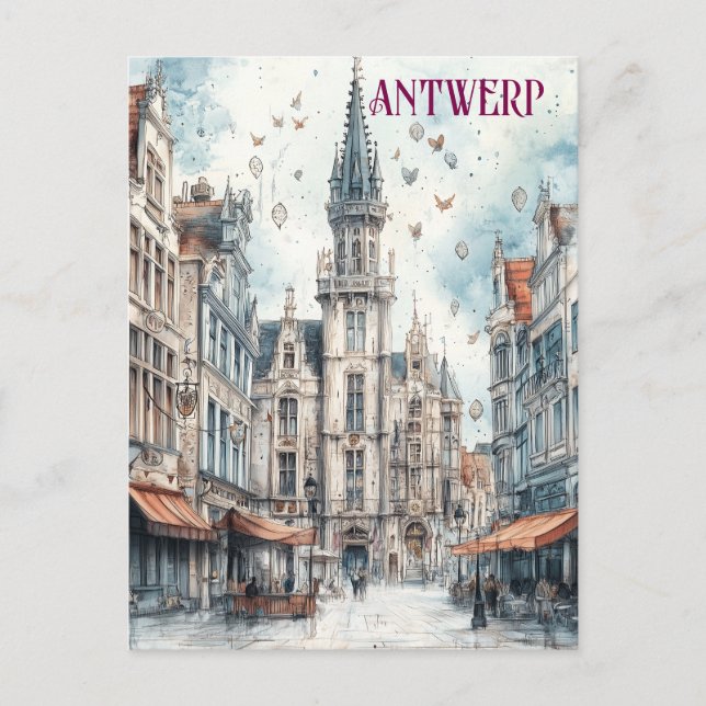 Antwerpen Belgien Travel Postkarte (Vorderseite)