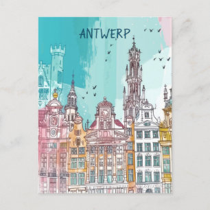 Antwerpen Belgien Travel Postkarte
