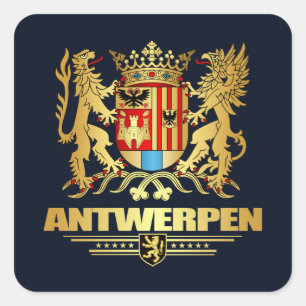 Antwerpen Quadratischer Aufkleber