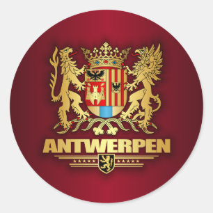 Antwerpen Runder Aufkleber