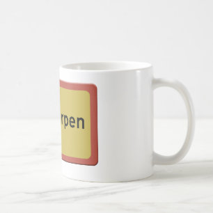 Antwerpen Stadtname-Tafel Kaffeetasse