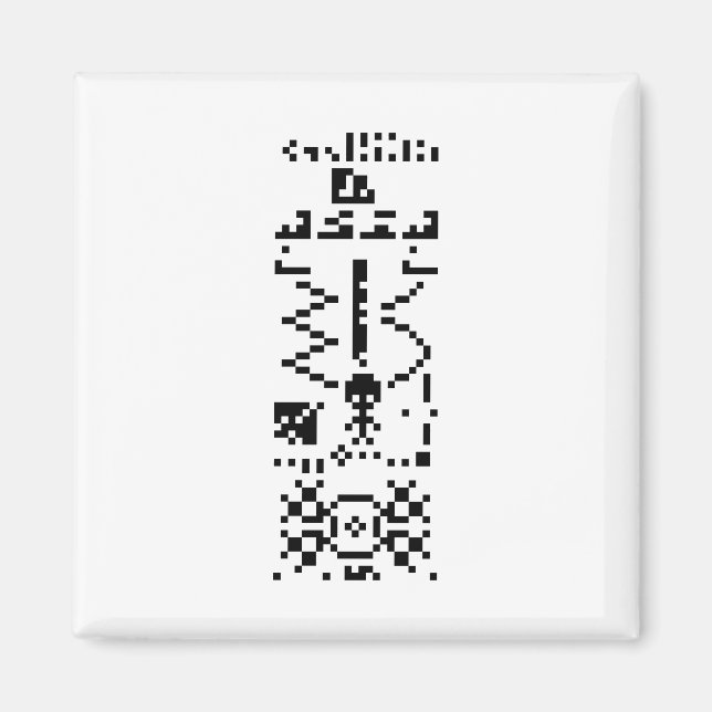 Antwort auf die binäre Meldung von Arecibo Magnet (Vorne)
