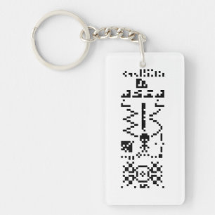 Antwort auf die binäre Meldung von Arecibo Schlüsselanhänger