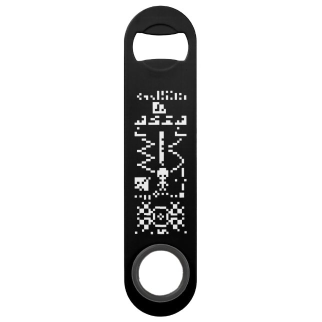 Antwort auf die binäre Meldung von Arecibo Speed Flaschenöffner (Vorderseite)