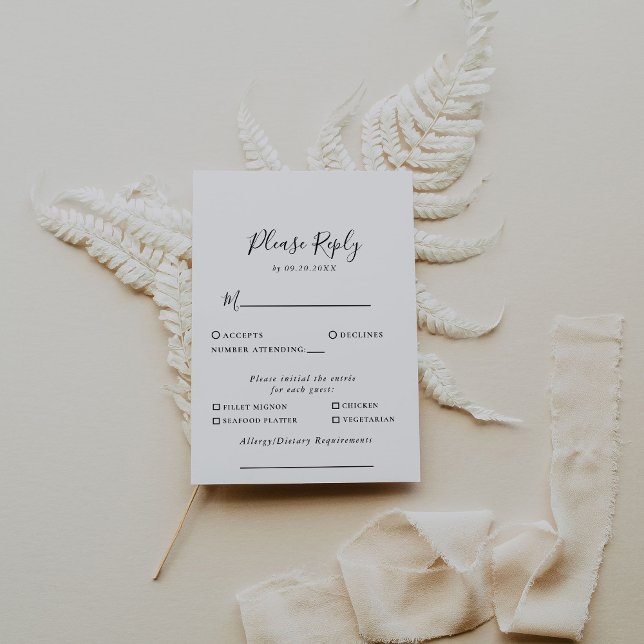 Antwort auf Minimalistische Schwarz-weiße Hochzeit (Von Creator hochgeladen)