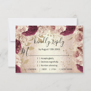 Antwort Hochzeit Glitter Braut Roségold Kranz Flor