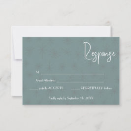 Antwort-Hochzeitkarte RSVP Karte