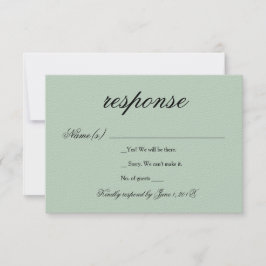Antwort-Karte für Hochzeiten RSVP Karte