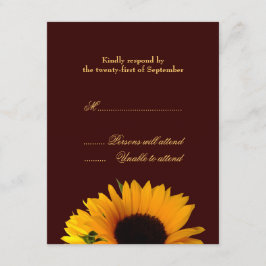 Antwort-Karte für Hochzeiten RSVP Karte