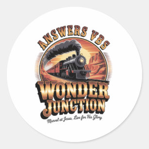 Antworten Vbs Wonder Junction Christlicher Zug Vin Runder Aufkleber