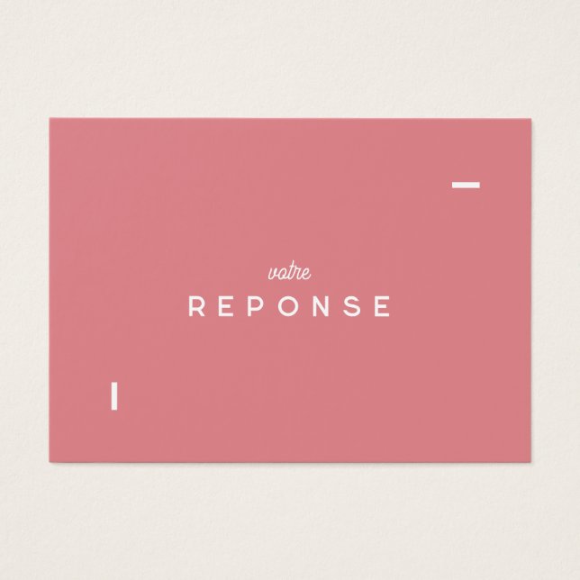 Antwortkarte Colorus - Rose (Vorderseite)