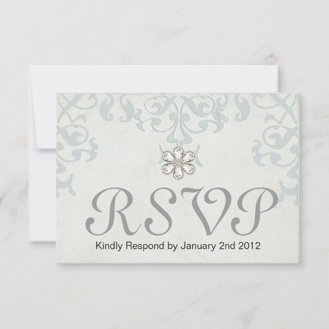 Antwortkarte des Speichers RSVP Karte (Vorderseite)