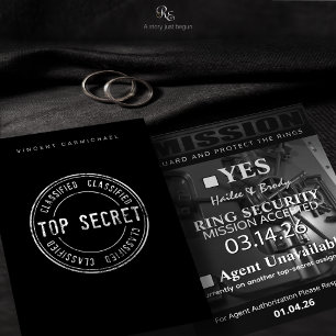 Antwortkarte für den Ringträger Dankeskarte