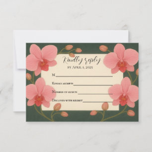 Antwortkarte für Ever After Orchid RSVP Karte