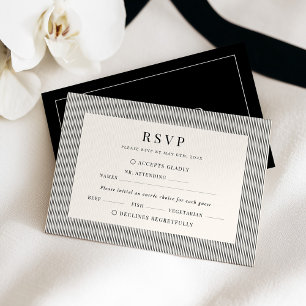 Antwortkarte für Hochzeits-RSVP im Stil von Old Mo RSVP Karte