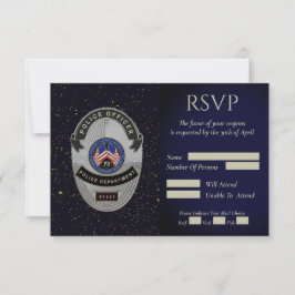 Antwortkarte für Polizeibeamte RSVP Karte