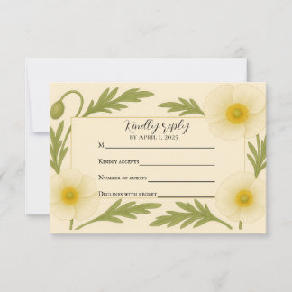Antwortkarte für Whispers of Bloom RSVP Karte