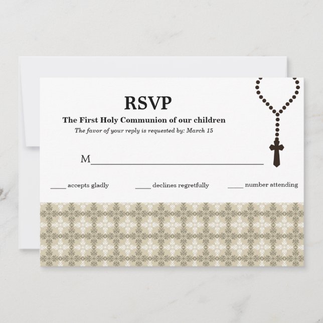 Antwortkarte Heilige Kommune Einladung (Vorderseite)