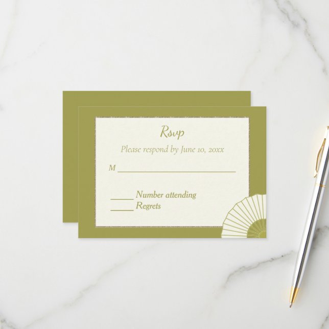 Antwortkarte RSVP Karte (Vorderseite/Rückseite Beispiel)