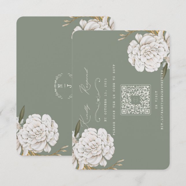 Antwortkarte RSVP Karte (Vorne/Hinten)