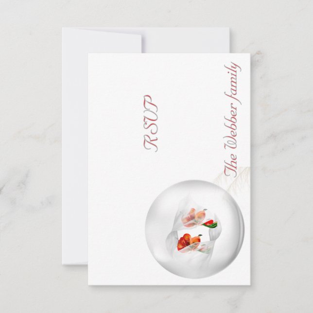 Antwortkarte RSVP Karte (Vorderseite)