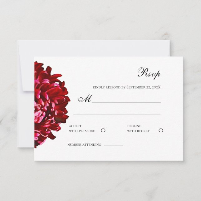 Antwortkarte RSVP Karte (Vorderseite)