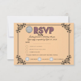 Antwortkarte zur RSVP | Bestätigung der Teilnahme  Karte
