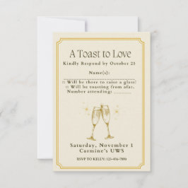 Antwortkarte zur Verlobungsfeier - Hochzeit mit Li RSVP Karte
