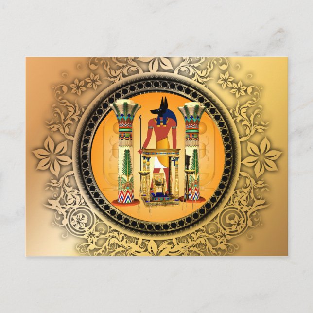 Anubis, Ägypten Postkarte (Vorderseite)