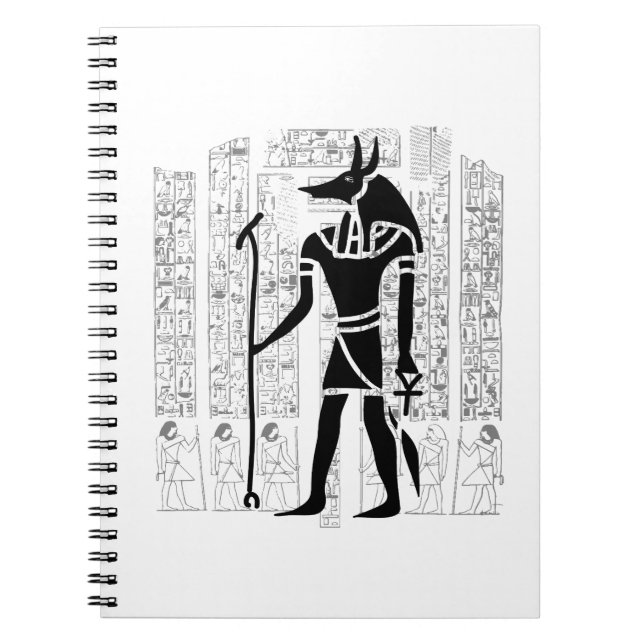 Anubis Ägyptische Mythologie Notizblock (Vorderseite)