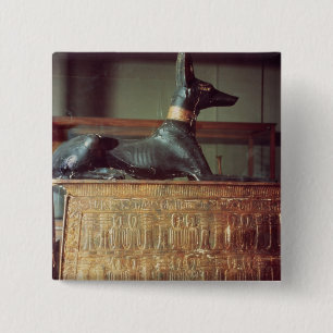 Anubis, ägyptischer Gott der Toten Button