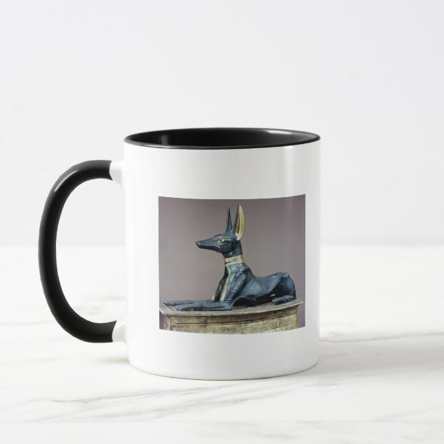 Anubis, ägyptischer Gott der Toten von einem Tasse (Links)