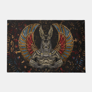 Anubis - ägyptischer Gott Fußmatte