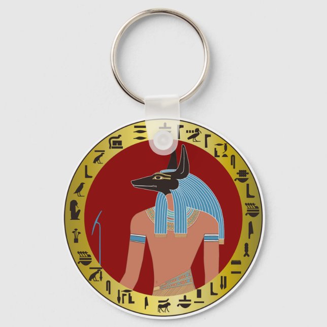 Anubis, ägyptischer Gott Schlüsselanhänger (Vorderseite)