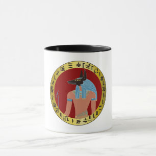 Anubis, ägyptischer Gott Tasse