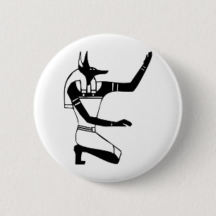Anubis, Ägyptischer Hieroglyph Button