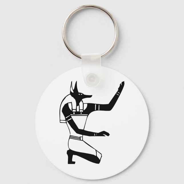 Anubis, Ägyptischer Hieroglyph Schlüsselanhänger (Vorderseite)