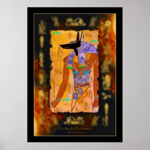 ANUBIS Ägyptisches Gott-Kunstposter Poster